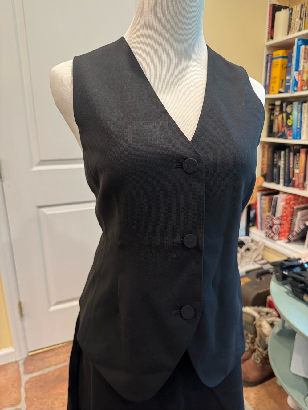 Madewell Classic Black Button-Front Vest
